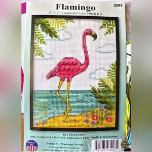 Flamingo Counted Cross Stitch Kit